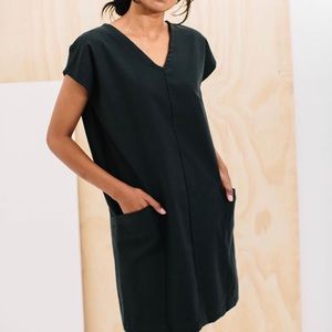 Only Child Clothing - Black Mara Tunic Dress